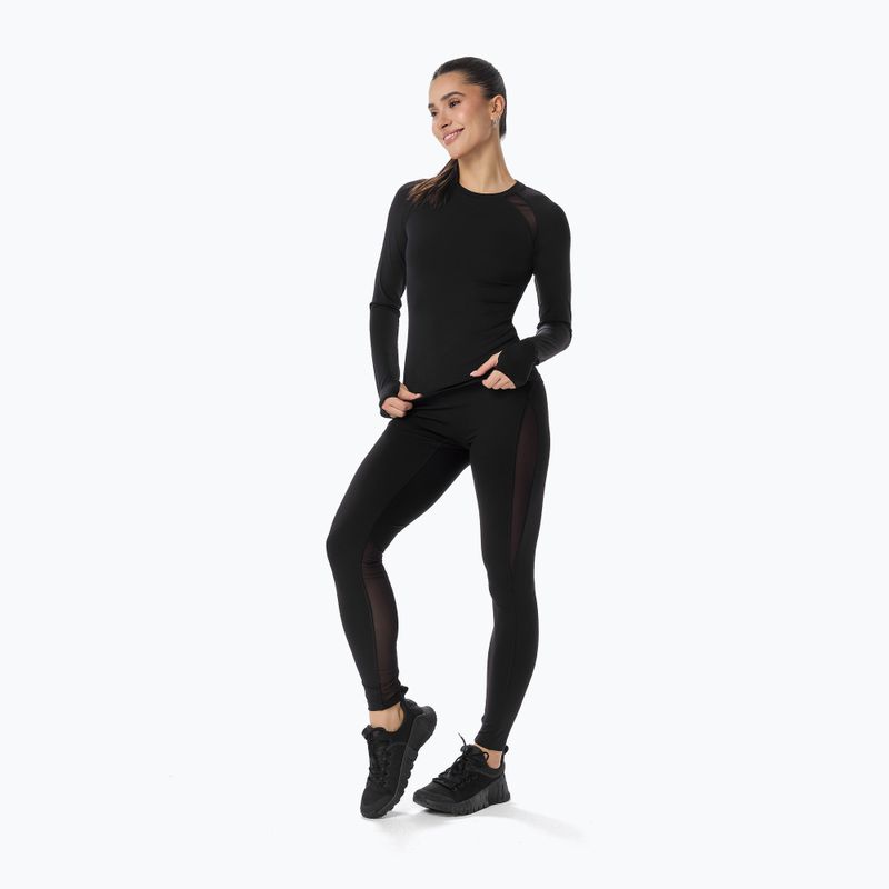 Лонгслів для тренувань жіночий Cardio Bunny  black 2