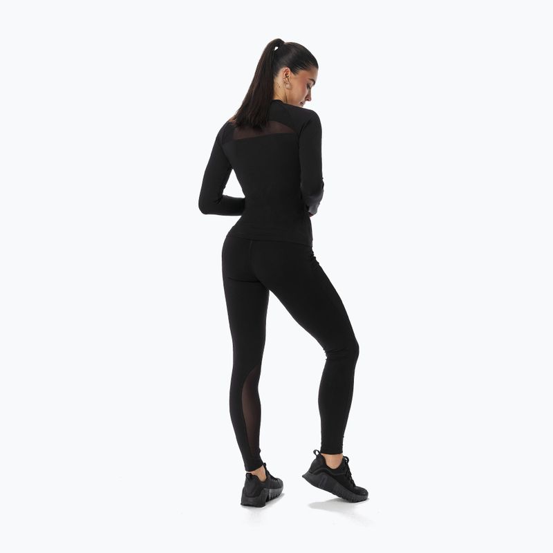 Лонгслів для тренувань жіночий Cardio Bunny  black 3