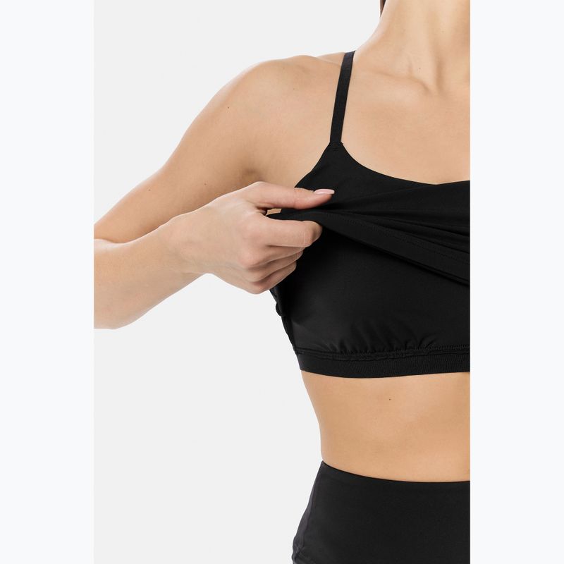 Футболка для тренувань жіноча Cardio Bunny With Built-in Black bra 5