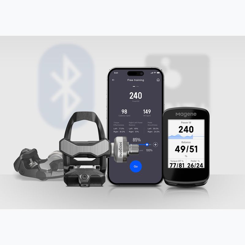 Педалі велосипедні Magene P715 S SPD-SL silver 14