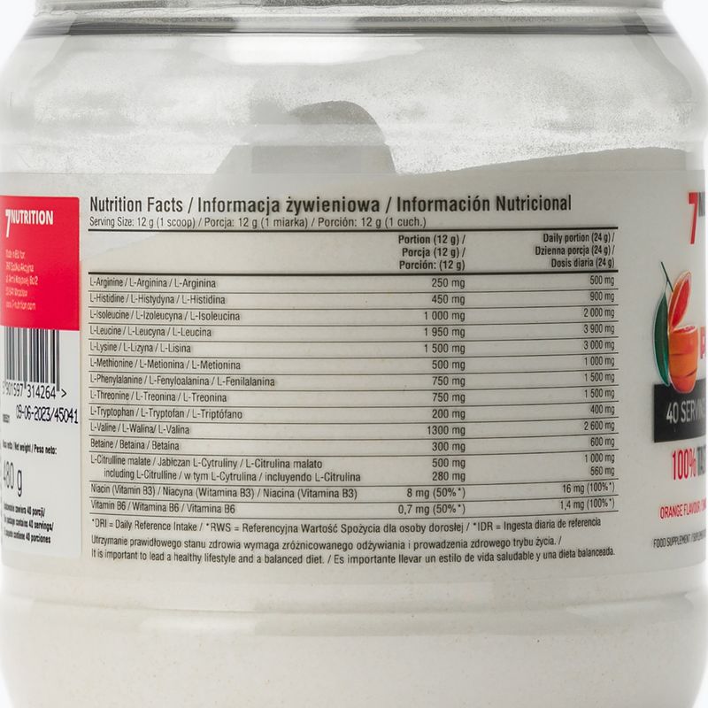 EAA Perfect 7Nutrition амінокислоти 480г апельсин 7Nu000393 3