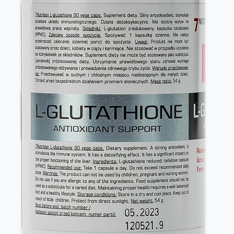 L-Glutathione 7Nutrition антиоксидант 90 капсул 7Nu000466 2