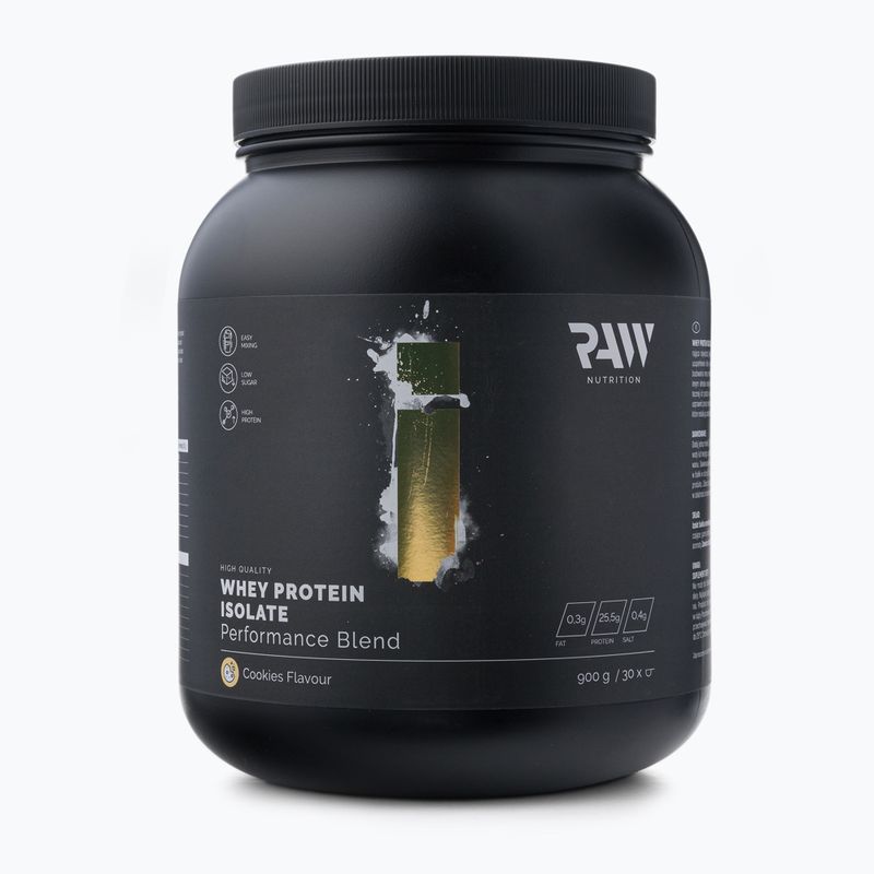 Whey Protein Isolate Raw Nutrition 900g печиво WPI-59017