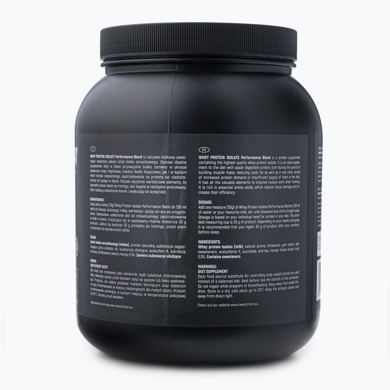 Whey Protein Isolate Raw Nutrition 900g манго WPI-59017 2