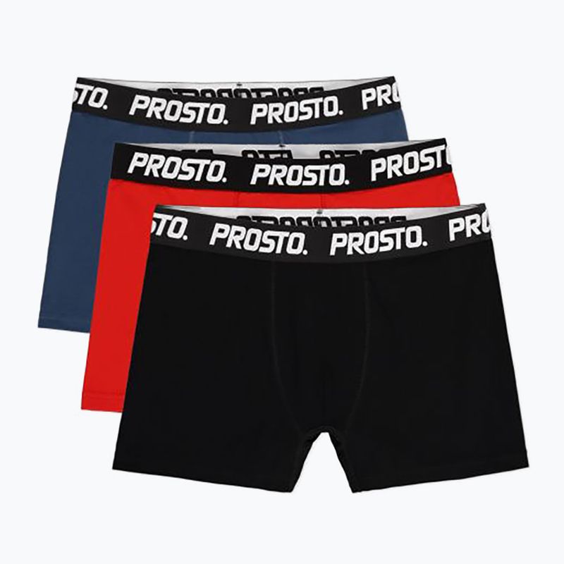 Чоловічі труси PROSTO Boxers 3Pack різнокольорові