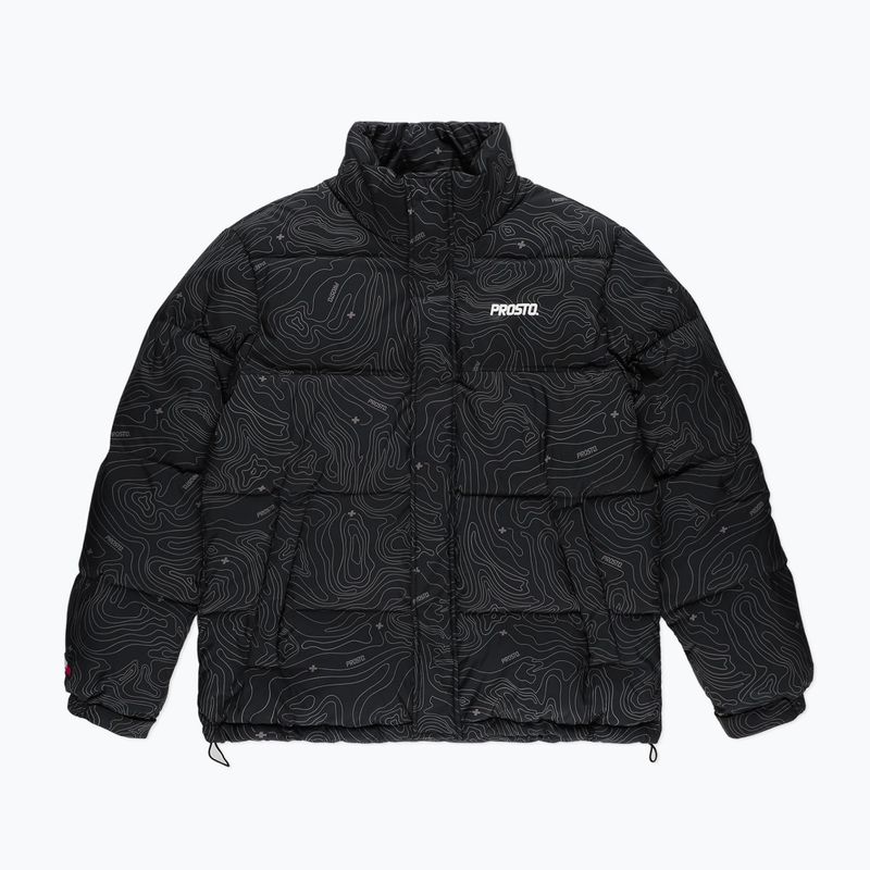 Пуховик чоловічий PROSTO Puff Pattern чорний KL222MOUT1052