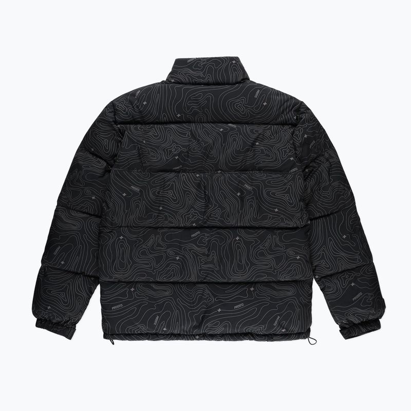 Пуховик чоловічий PROSTO Puff Pattern чорний KL222MOUT1052 3