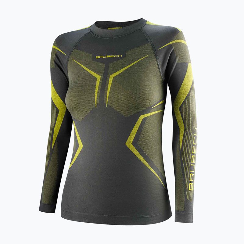 Кофта термоактивна жіноча Brubeck Dry gray/lime 3