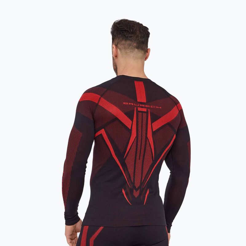 Кофта термоактивна чоловіча Brubeck Dry black/red 2
