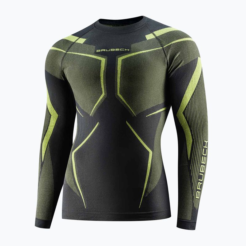 Кофта термоактивна чоловіча Brubeck Dry graphite/lime 3
