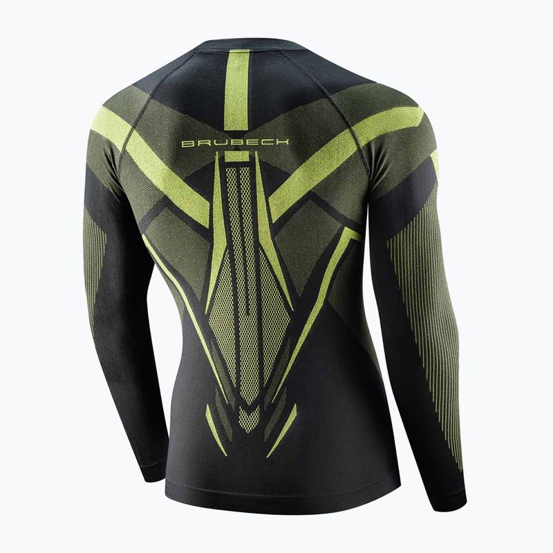 Кофта термоактивна чоловіча Brubeck Dry graphite/lime 4