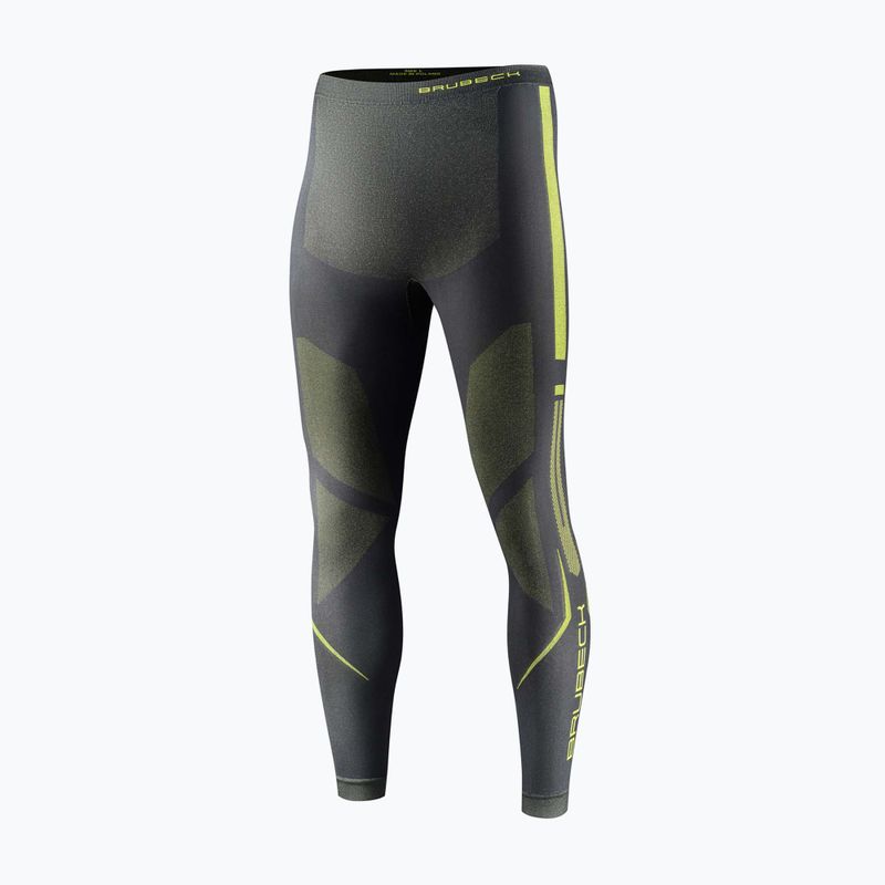 Штани термоактивні чоловічі Brubeck Dry graphite/lime 3