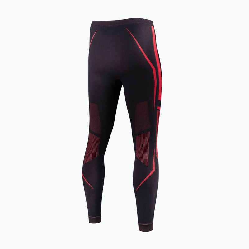 Штани термоактивні чоловічі Brubeck Dry black/red 4