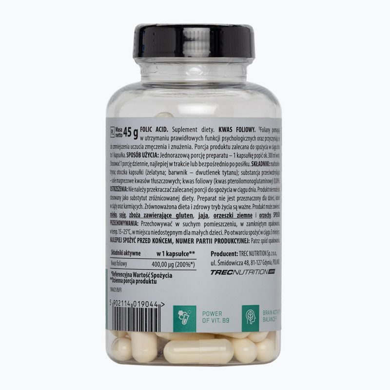 Vitality Folic Acid Trec фолієва кислота 90 капсул VR-089-60-XX 2
