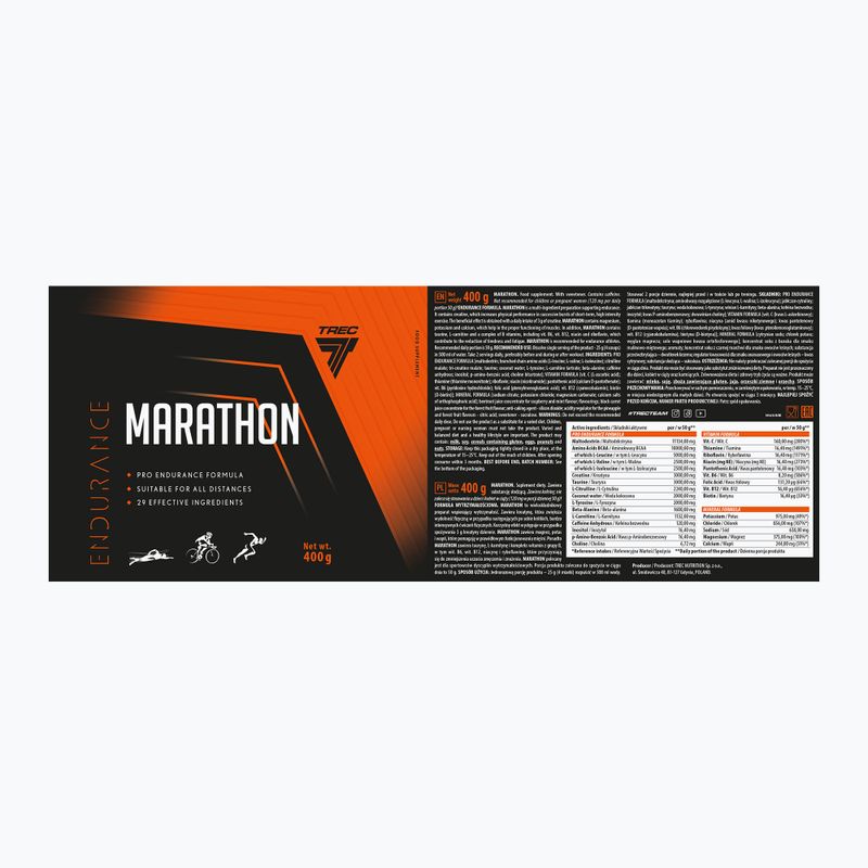 Передтренувальний комплекс Trec Endu Marathon 400g лісові фрукти TRE/915 5