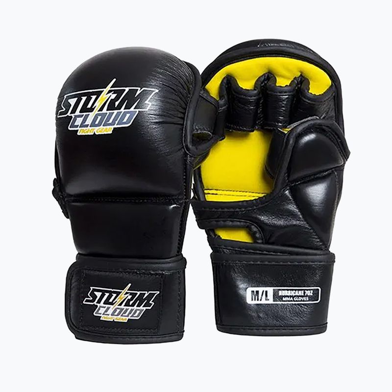 Рукавиці греплінгові StormCloud Hurricane black/yellow