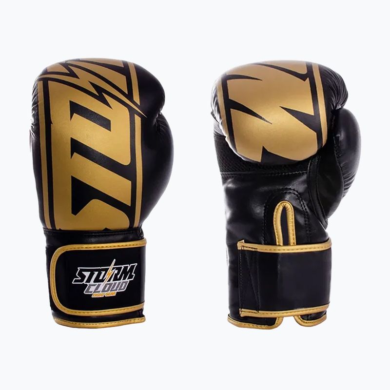 Рукавиці боксерські StormCloud Bolt 2.0 black/gold