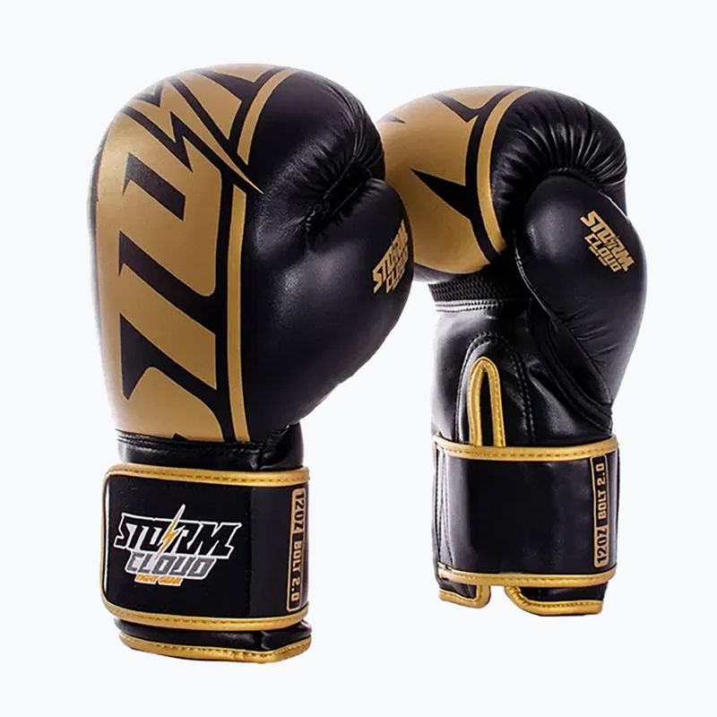 Боксерські рукавиці StormCloud Bolt 2.0 black/gold 2