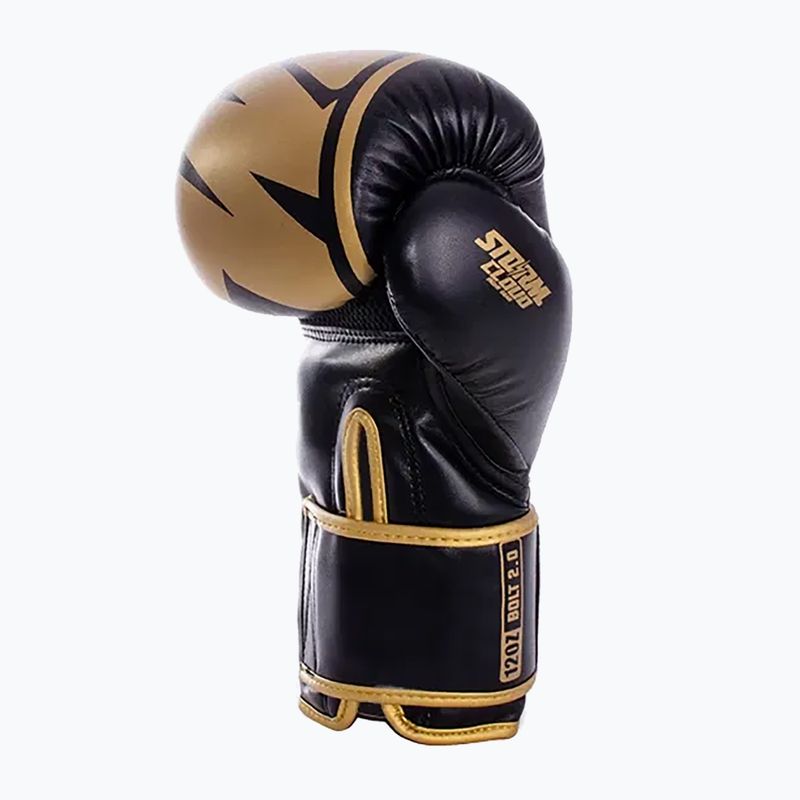 Боксерські рукавиці StormCloud Bolt 2.0 black/gold 5