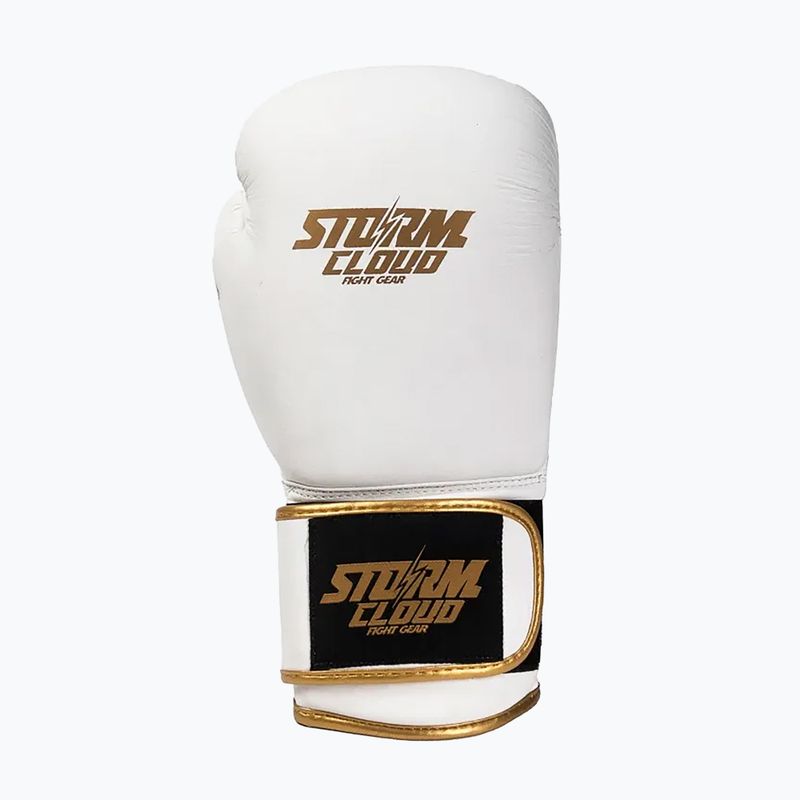 Рукавиці боксерські StormCloud Boxing Pro white/gold 2