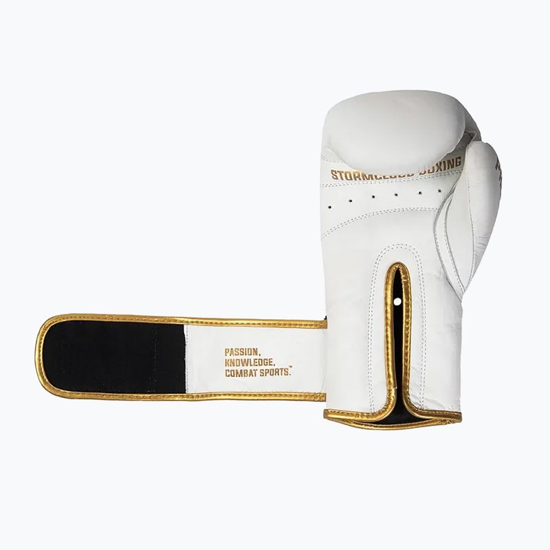 Рукавиці боксерські StormCloud Boxing Pro white/gold 3
