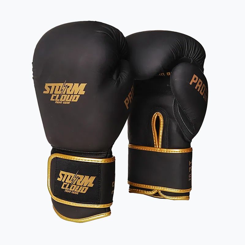 Рукавиці боксерські StormCloud Boxing Pro black/gold 2