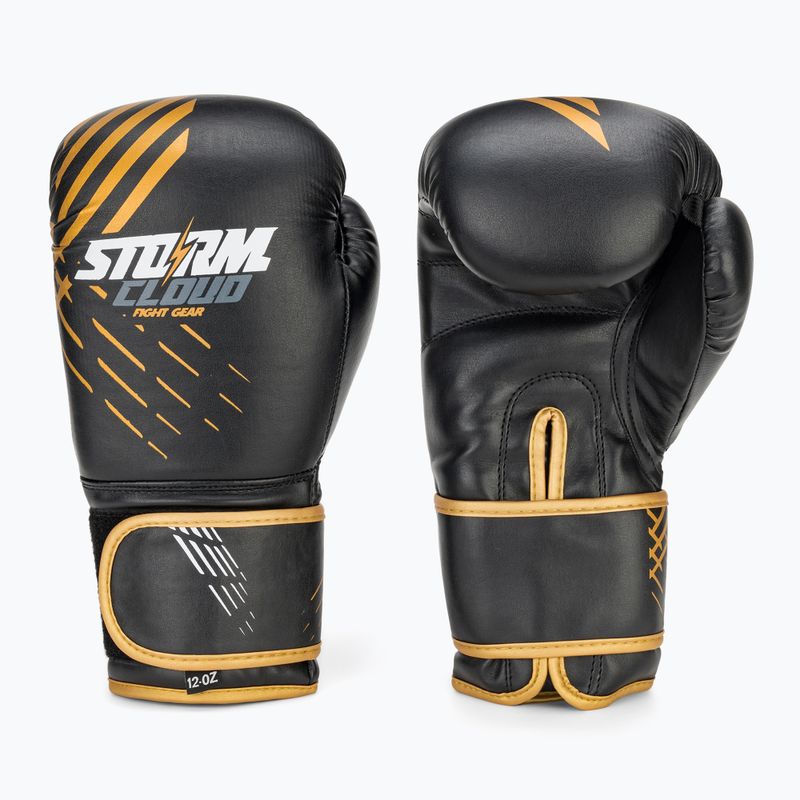 Рукавиці боксерські StormCloud Lynx black/gold 2