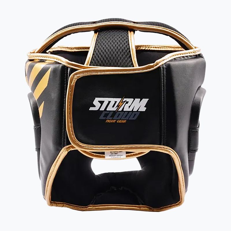 Боксерський шолом StormCloud Lynx black/gold 4