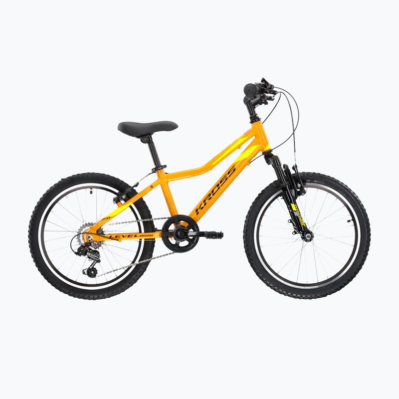 Велосипед дитячий KROSS Level Mini 2.0 жовтий/чорний/глянцевий