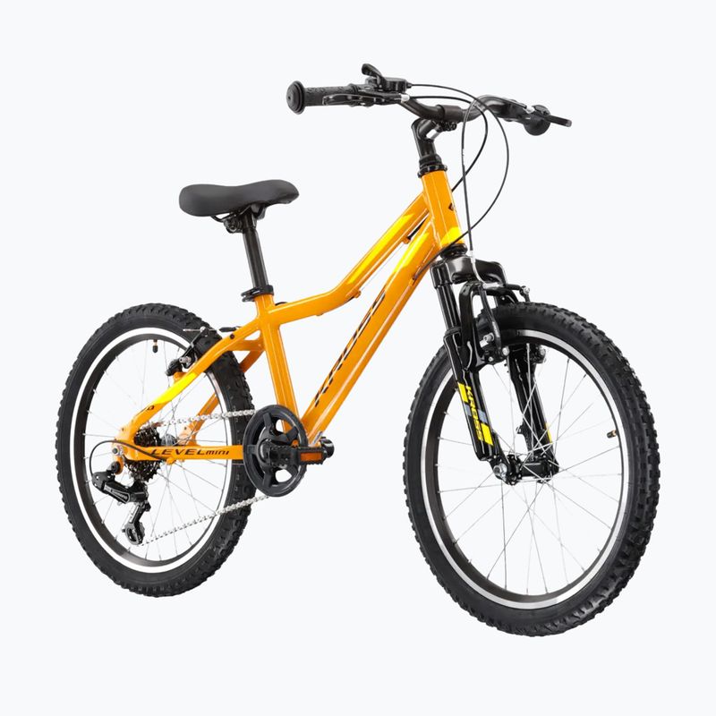 Велосипед дитячий KROSS Level Mini 2.0 жовтий/чорний/глянцевий 2