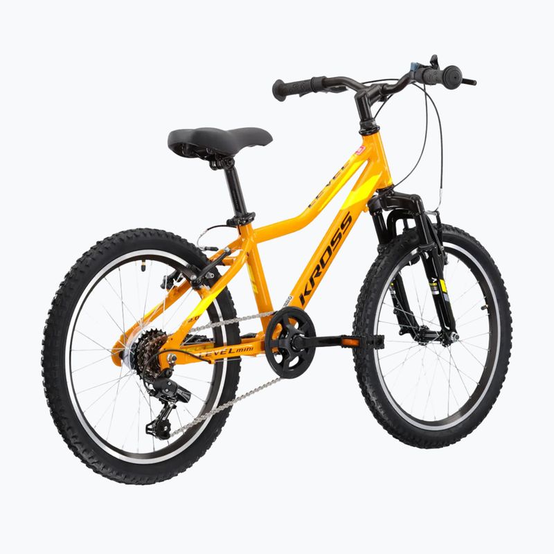 Велосипед дитячий KROSS Level Mini 2.0 жовтий/чорний/глянцевий 3