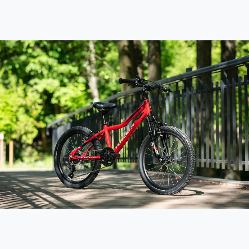 Велосипед дитячий KROSS Level Mini 2.0 червоний/чорний/глянцевий 12