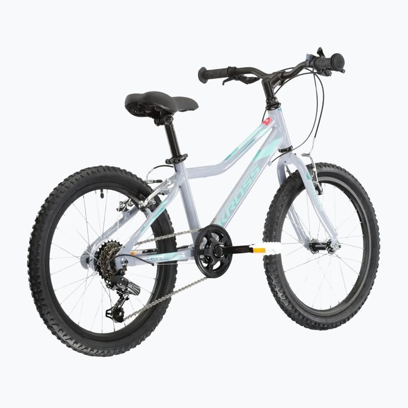 Велосипед дитячий KROSS Lea Mini 1.0 сірий/м'ятний/глянцевий 3