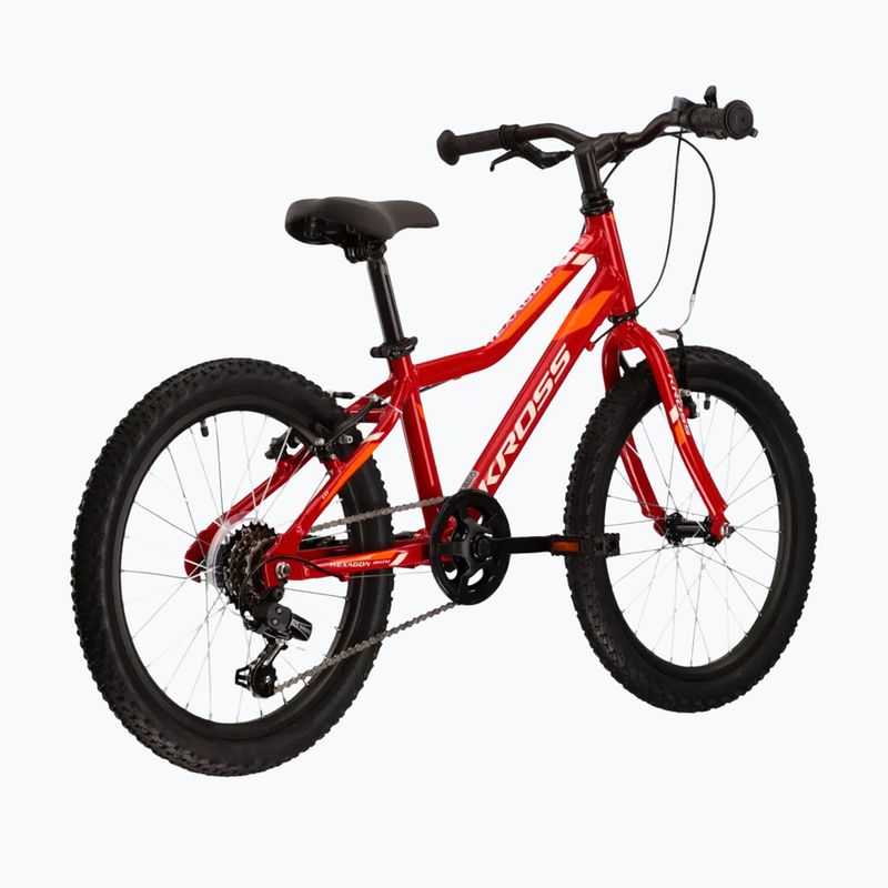 Велосипед дитячий KROSS Hexagon Mini 1.0 червоний/білий/глянцевий 3
