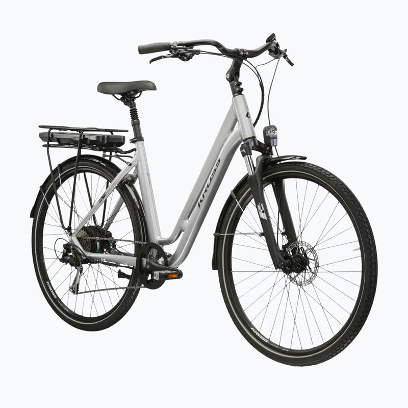 Велосипед електричний KROSS Sentio Hybrid 2.0 el. 504 Wh срібний/чорний/глянцевий 2