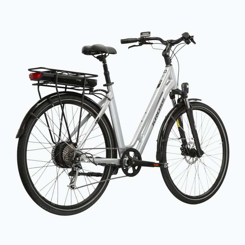 Велосипед електричний KROSS Sentio Hybrid 2.0 el. 504 Wh срібний/чорний/глянцевий 3