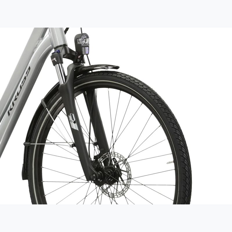 Велосипед електричний KROSS Sentio Hybrid 2.0 el. 504 Wh срібний/чорний/глянцевий 5