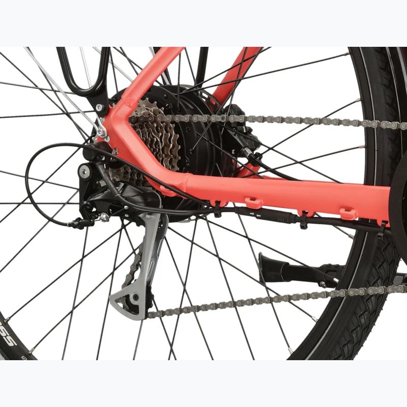 Велосипед електричний KROSS Sentio Hybrid 2.0 el. 504 Wh koralowy/жовтий/матовий 9