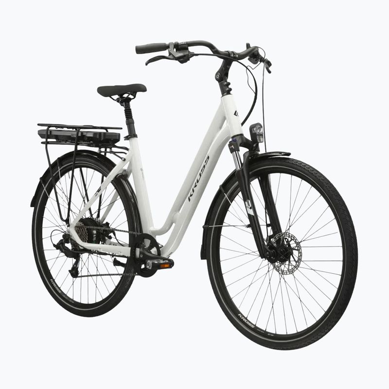 Велосипед електричний KROSS Sentio Hybrid 1.0 el. 504 Wh перлинний/чорний/глянцевий 2