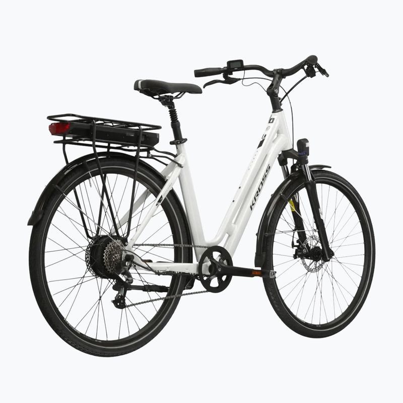 Велосипед електричний KROSS Sentio Hybrid 1.0 el. 504 Wh перлинний/чорний/глянцевий 3