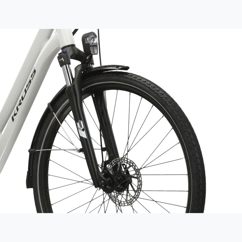 Велосипед електричний KROSS Sentio Hybrid 1.0 el. 504 Wh перлинний/чорний/глянцевий 6