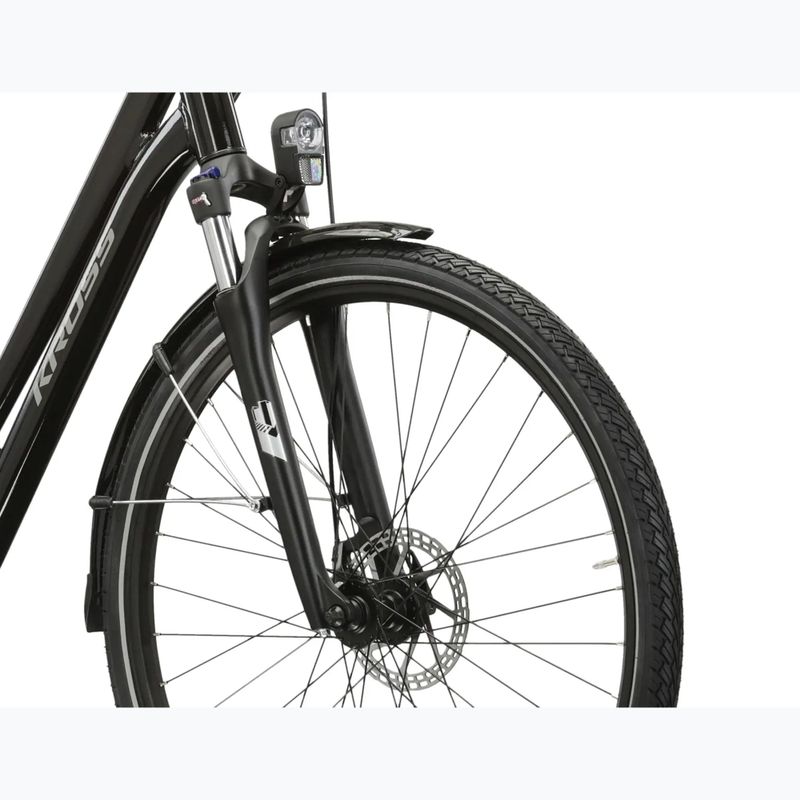 Велосипед електричний KROSS Sentio Hybrid 1.0 el. 504 Wh чорний/срібний/глянцевий 6