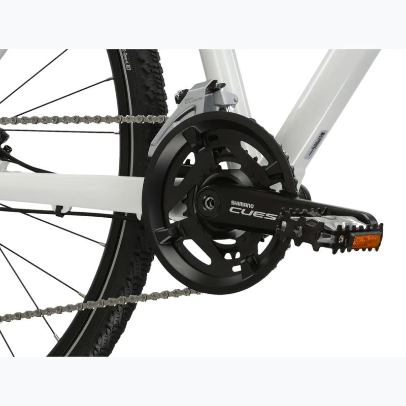 Велосипед кросовий жіночий KROSS Evado 7.0 W білий/бірюзовий/глянець 9