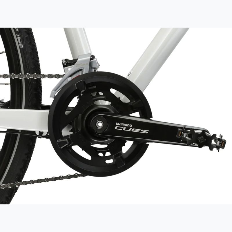 Велосипед кросовий жіночий KROSS Evado 7.0 W білий/бірюзовий/глянець 10