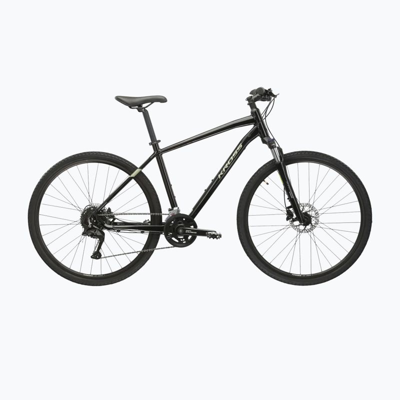 Велосипед кросовий KROSS Evado 5.0 чорний/зелений/глянець