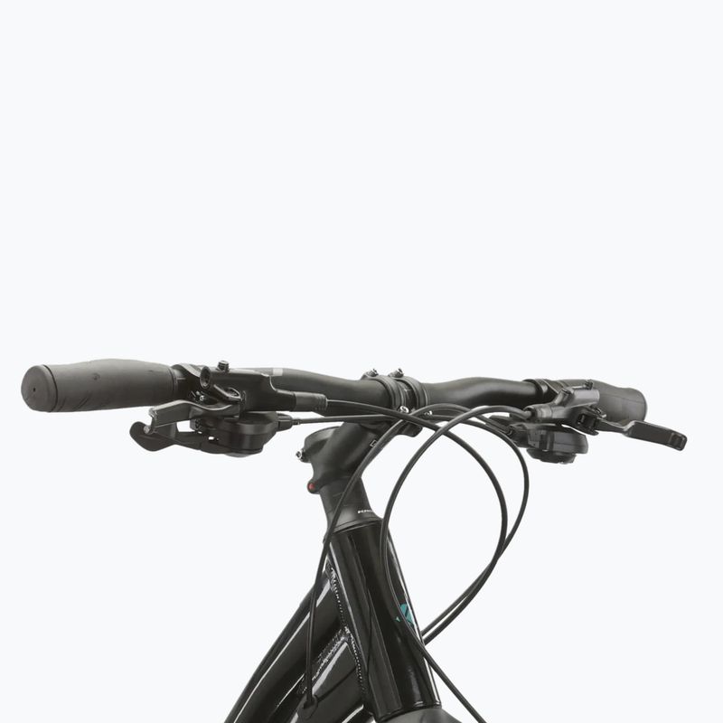 Велосипед кросовий жіночий KROSS Evado 5.0 W чорний/бірюзовий/глянець 4