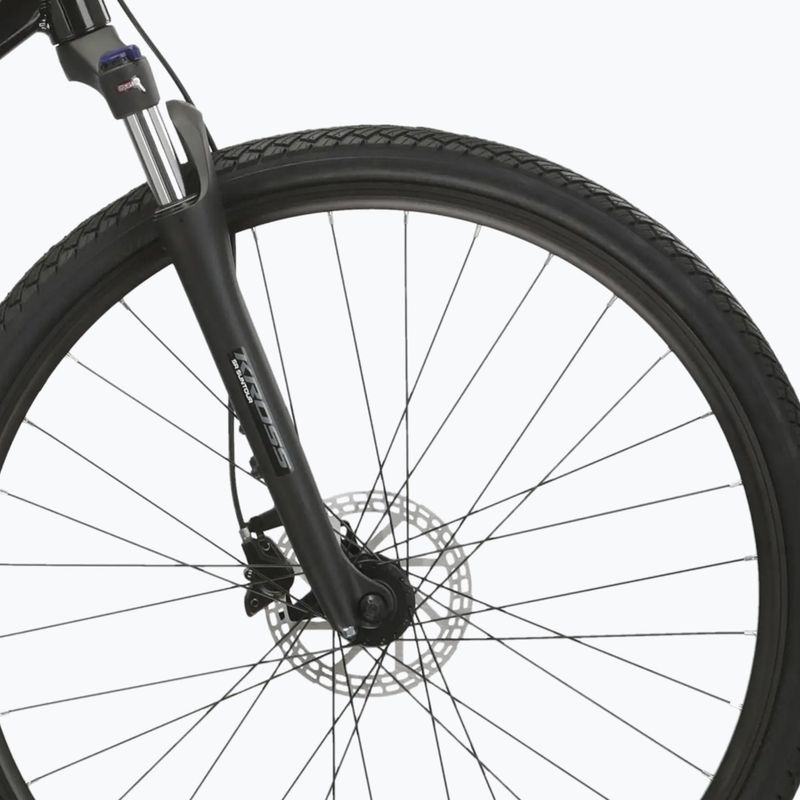 Велосипед кросовий жіночий KROSS Evado 5.0 W чорний/бірюзовий/глянець 6