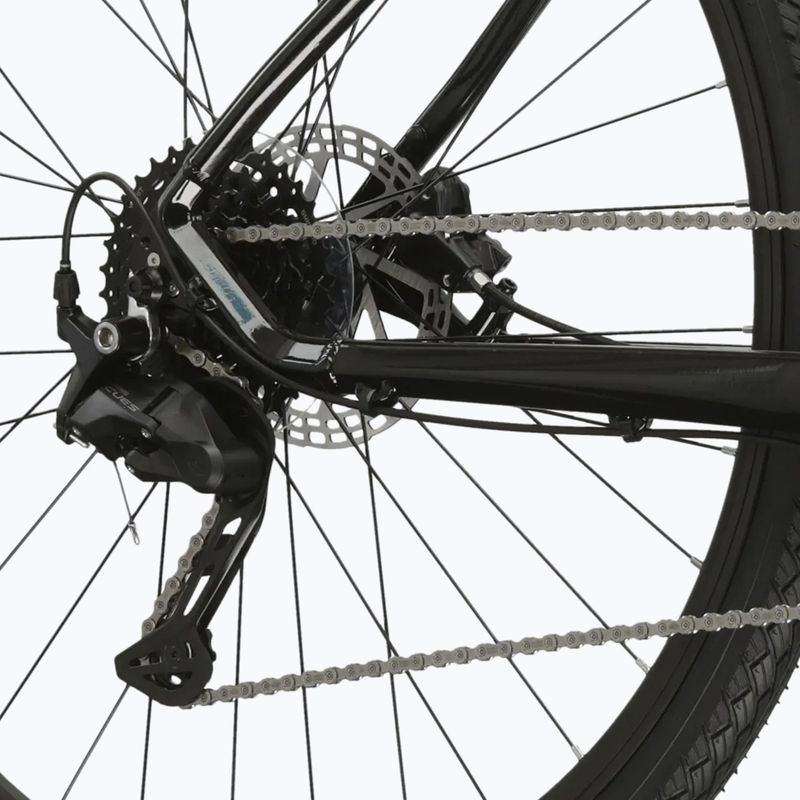 Велосипед кросовий жіночий KROSS Evado 5.0 W чорний/бірюзовий/глянець 10