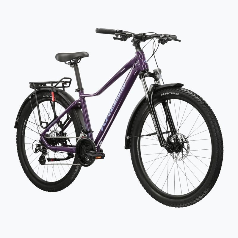 Велосипед гірський жіночий KROSS Lea 2.0 Eq W 27.5 фіолетовий/фіолетовий/глянцевий 2