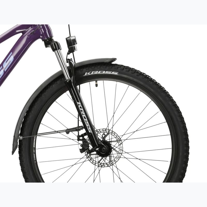 Велосипед гірський жіночий KROSS Lea 2.0 Eq W 27.5 фіолетовий/фіолетовий/глянцевий 6